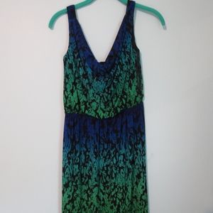 Green and Blue Party Dress